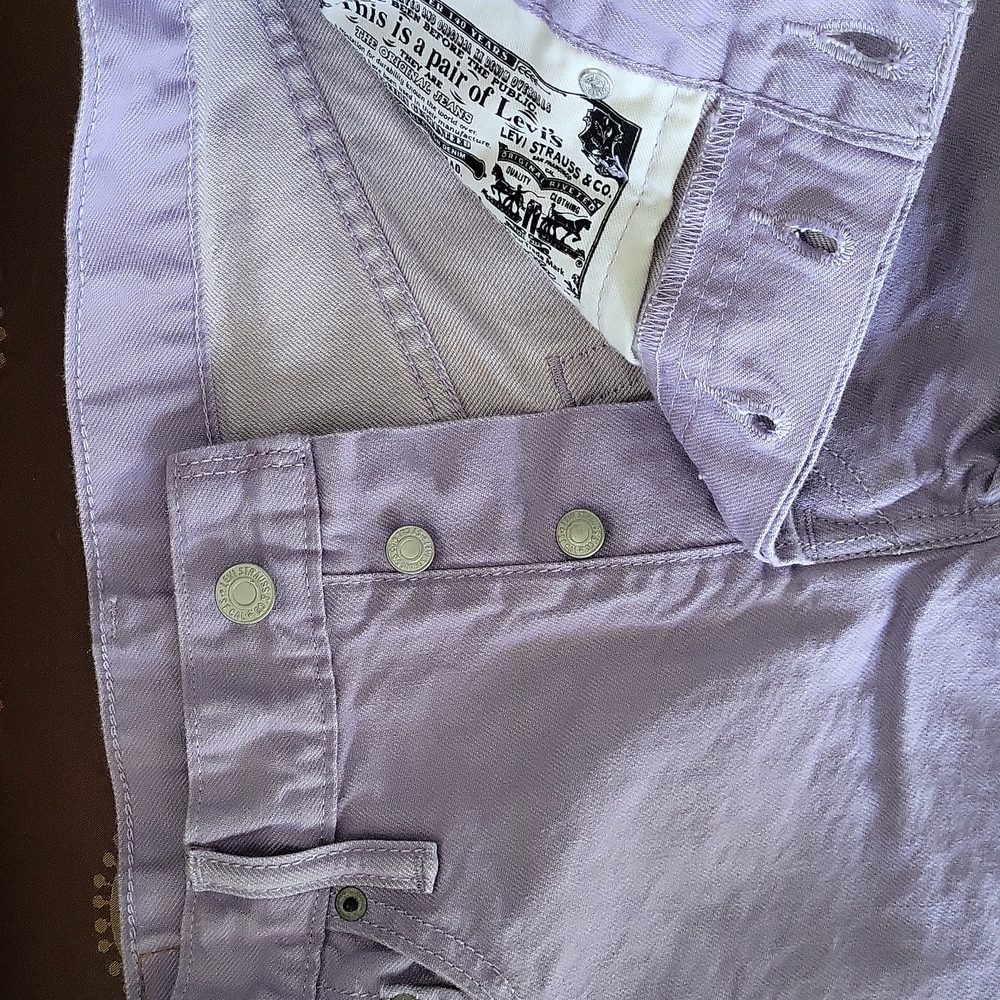 Levi’s 501 Button Fly Shorts - Lavender - 29" Waist - Picture 7 of 9